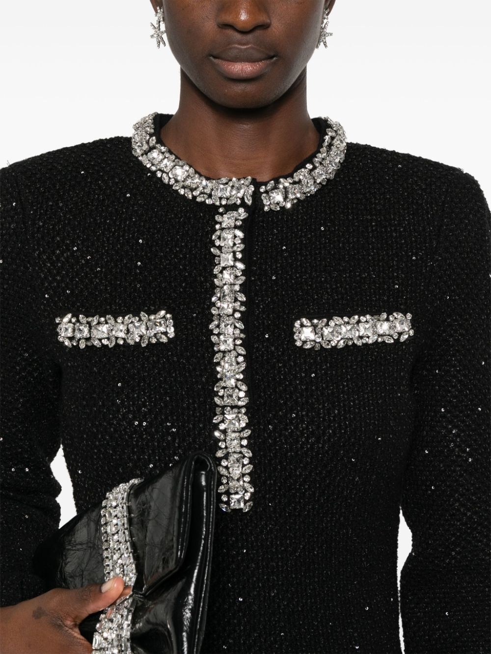 sequin knit mini dress - 5
