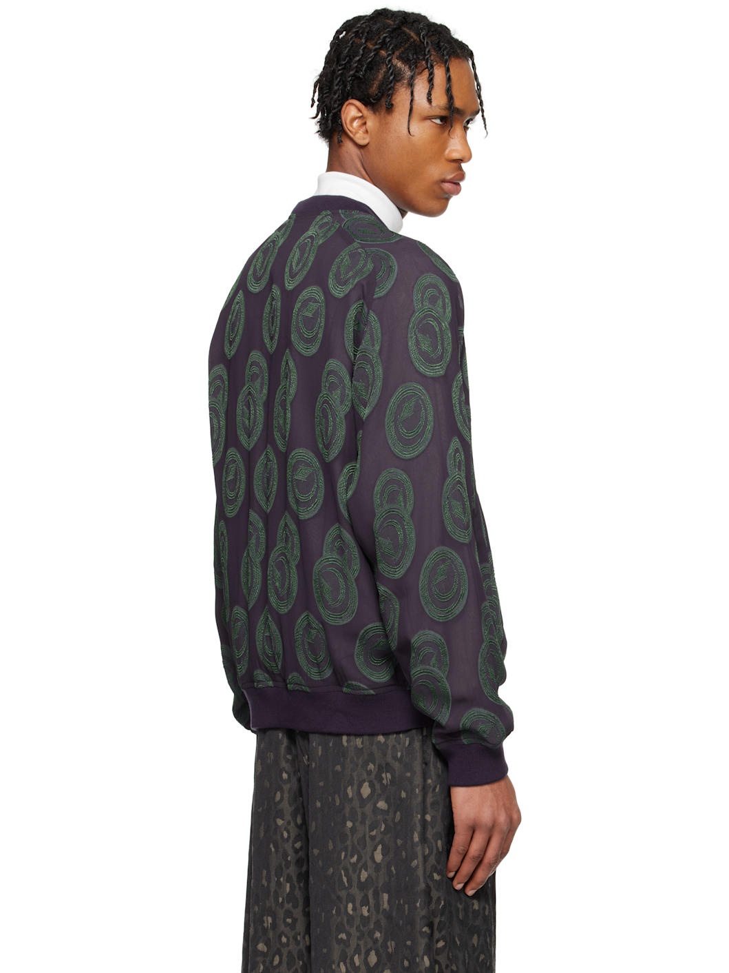 Purple BB Bomber Jacket - 3