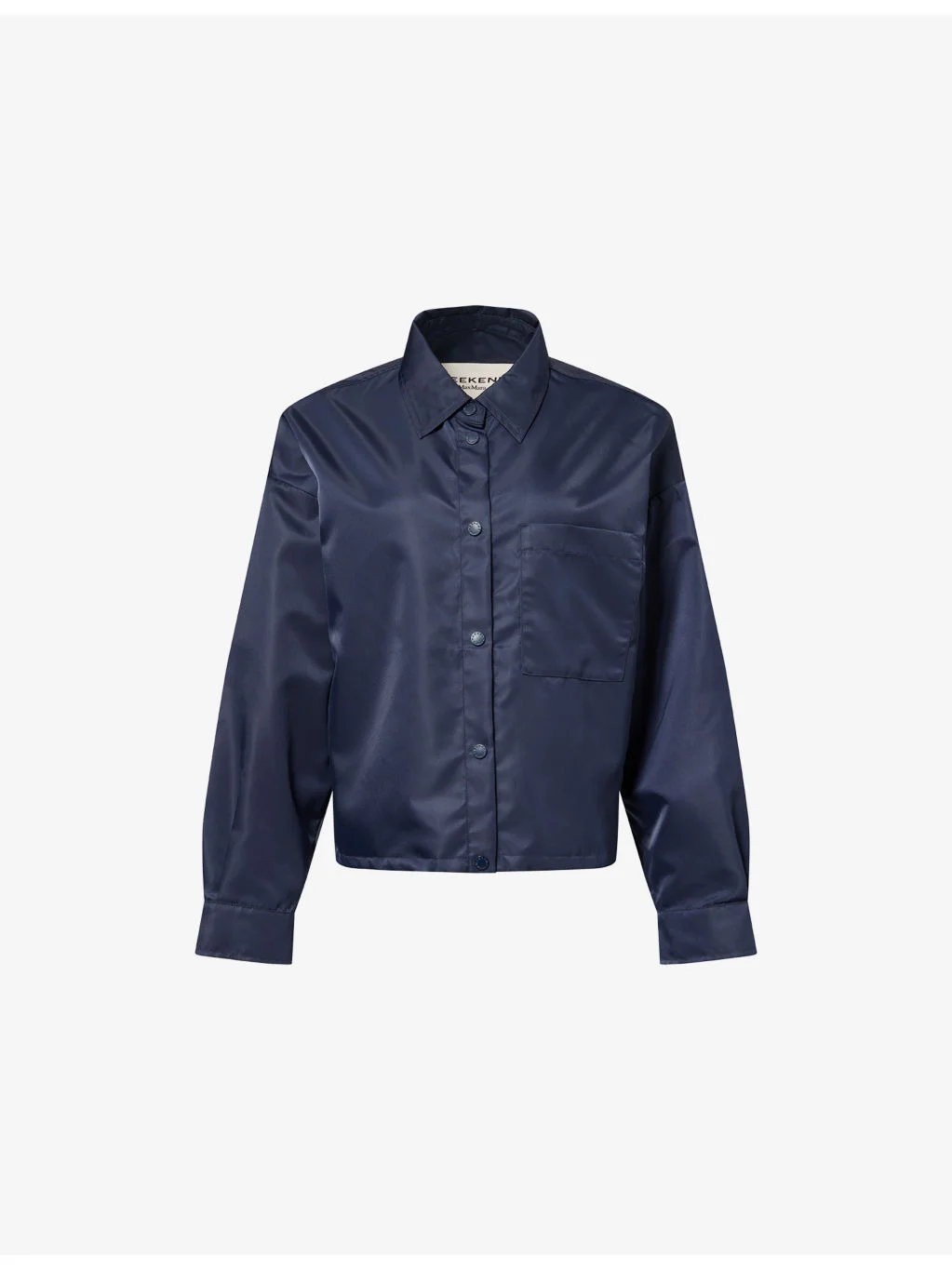 Short-Cut Water-Repellent Woven Raincoat - 1