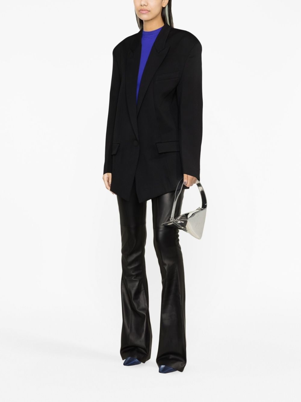 stretch-wool single-breasted blazer - 2
