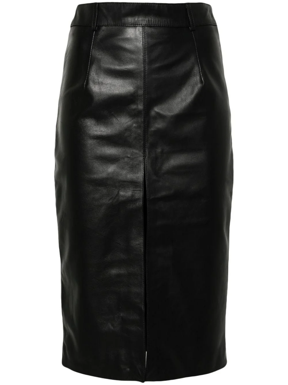 Alma leather pencil skirt - 1