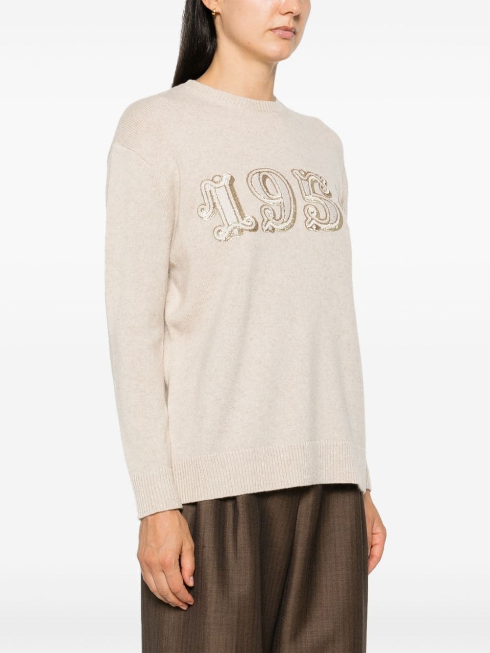 Wool and cashmere blend sweater - 3