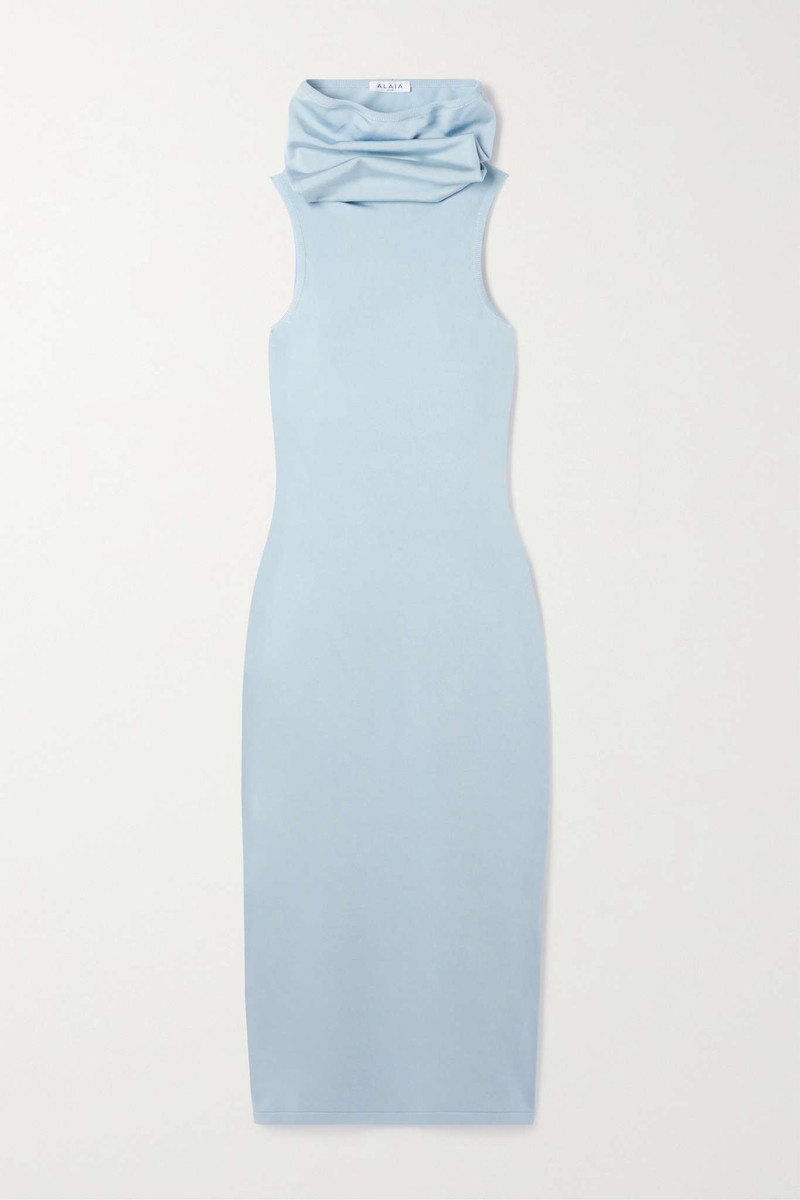 Hooded stretch-knit dress - 1