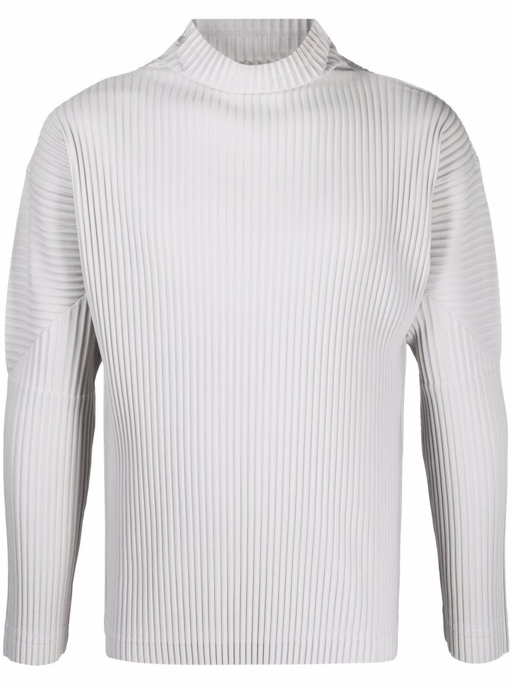 pleated roll neck jumper - 1