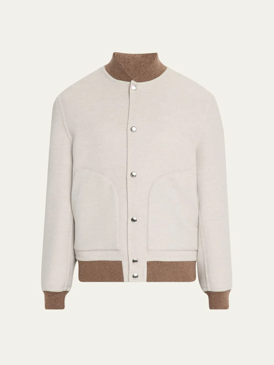 Men's Cashmere Blouson Jacket - 1