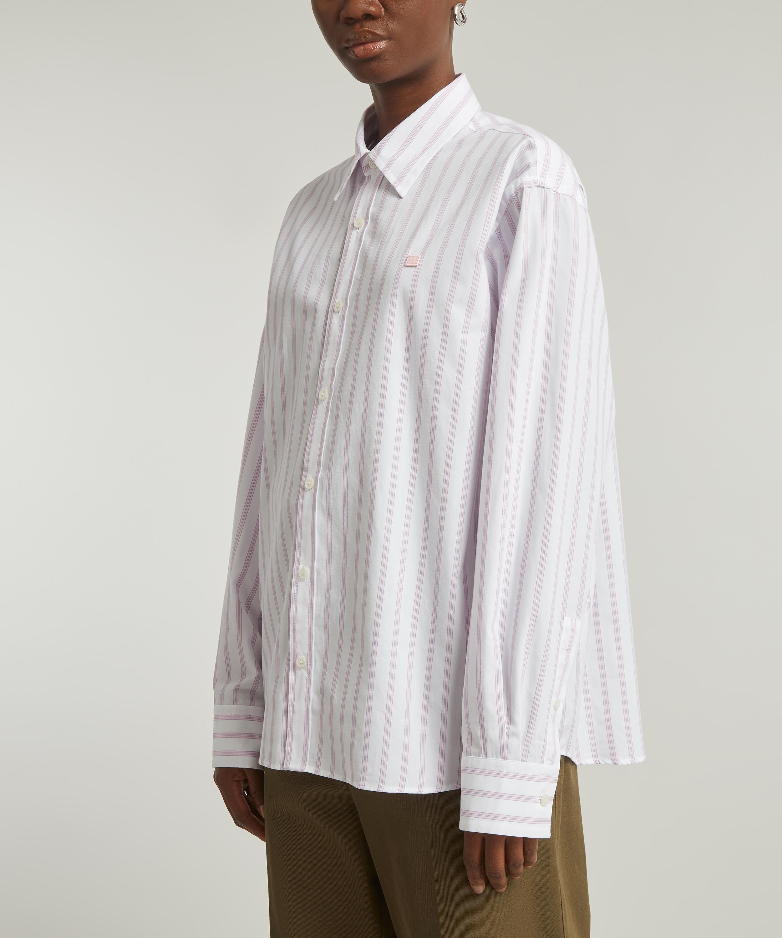 Acne Studios Stripe Button-Up Shirt libertylondon REVERSIBLE