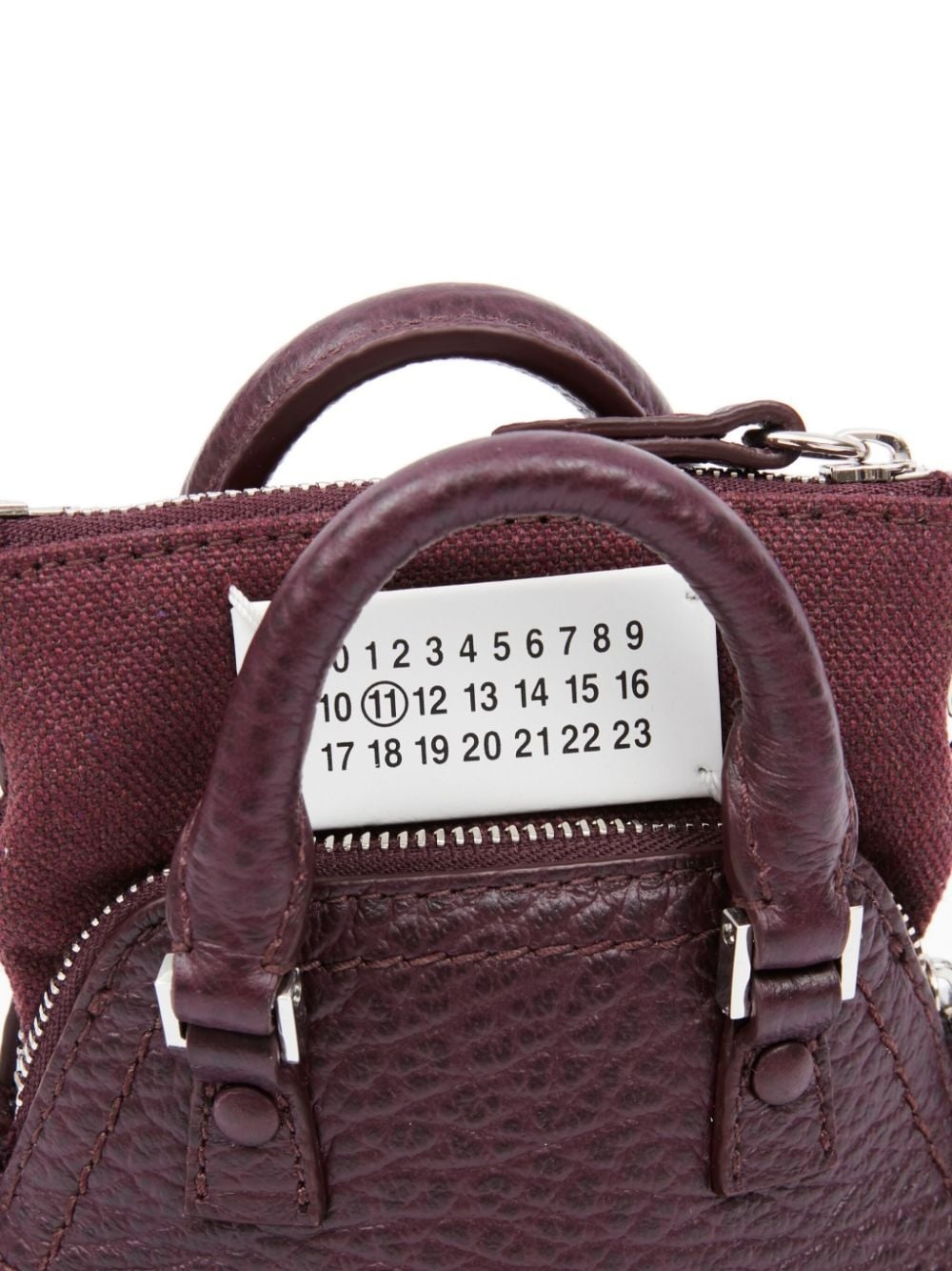 mini 5AC leather tote bag - 6