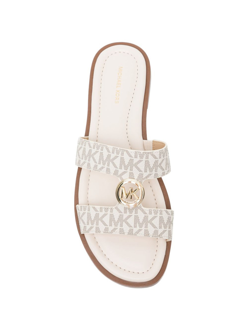 all-over logo buckle sandals 4