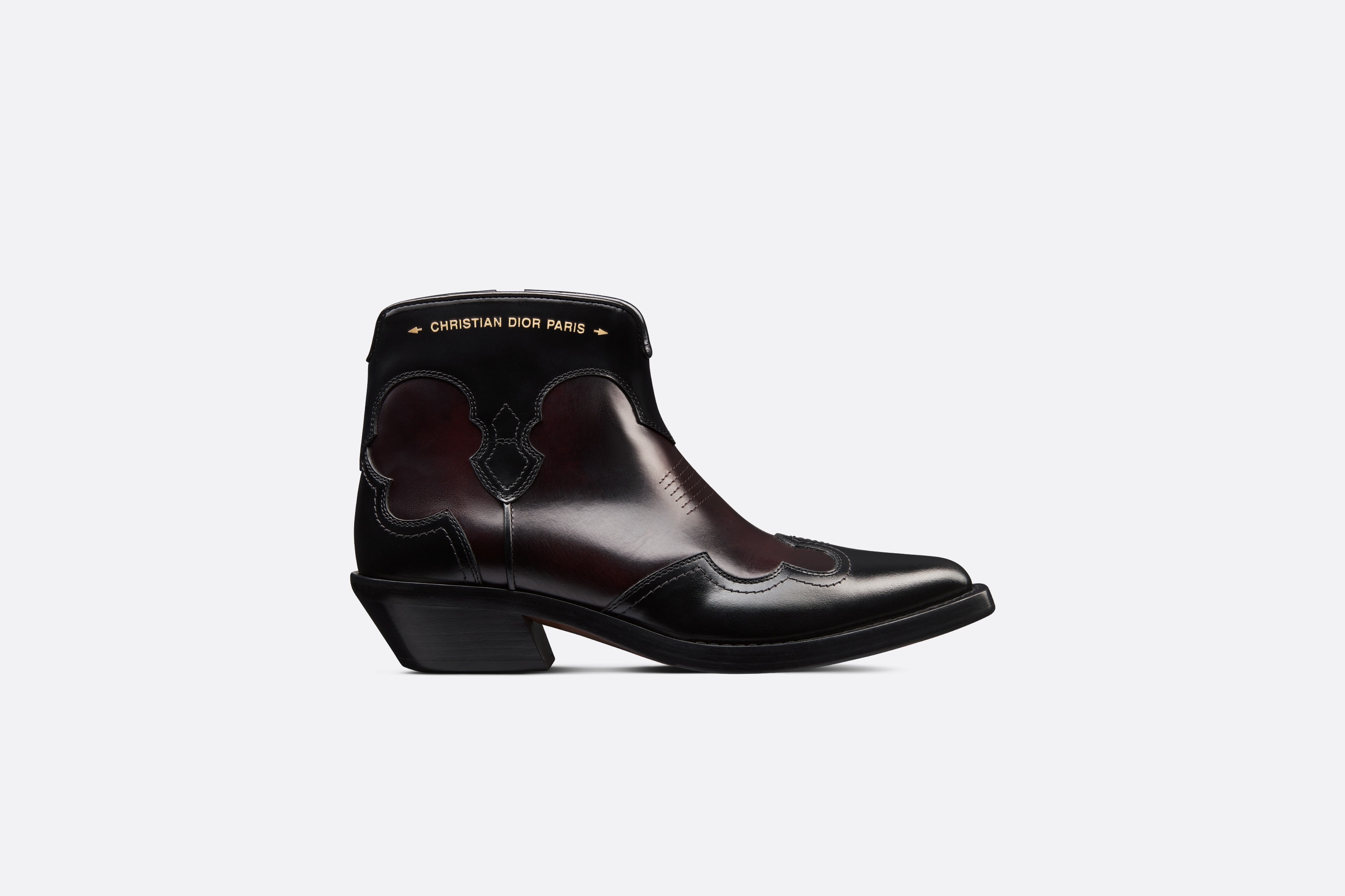 Dior - 30 Montaigne Ankle Boot Black Calfskin - Size 37.5 - Women