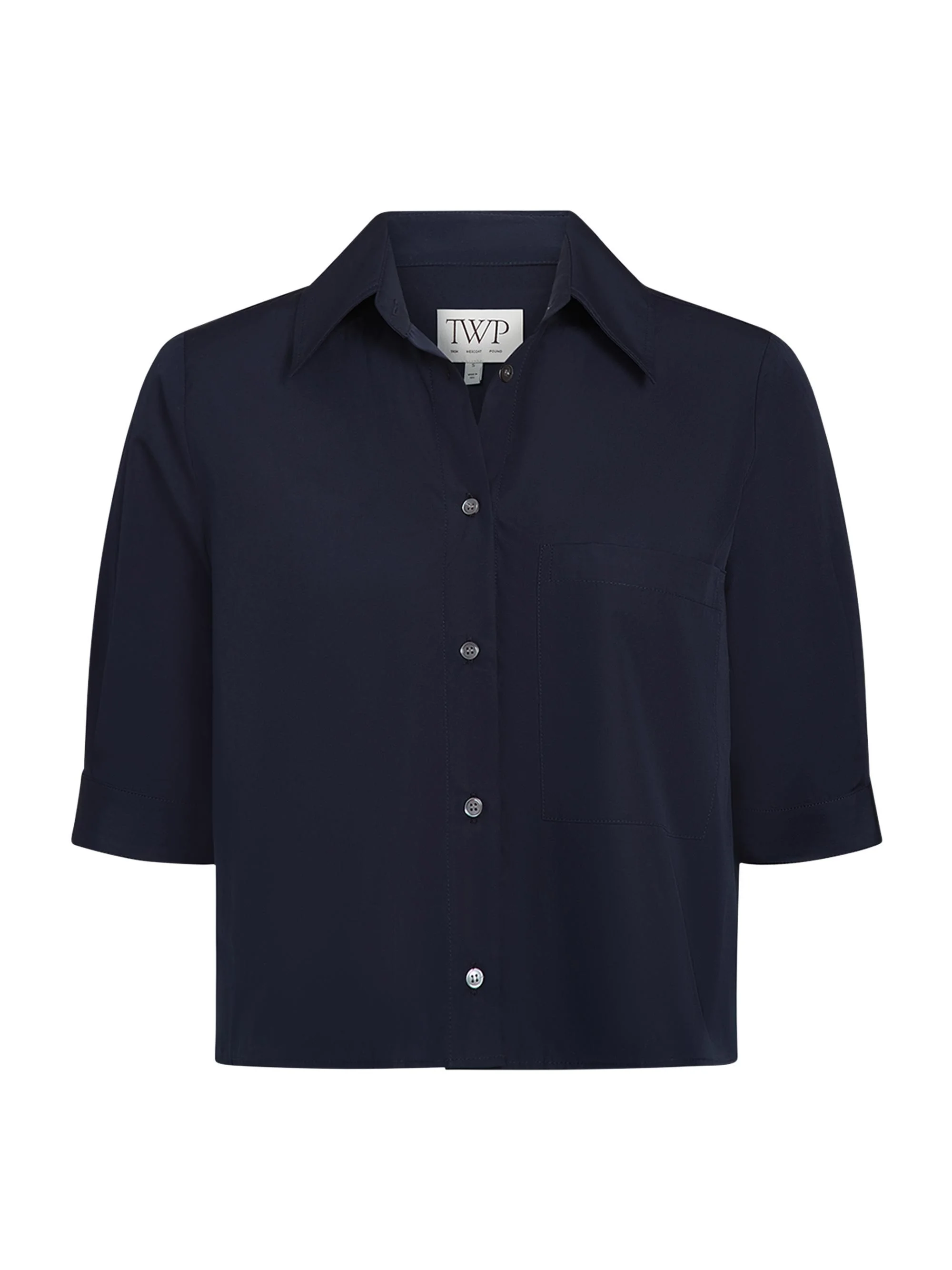 Women's Short Lived Cropped Shirt - Midnight - 1