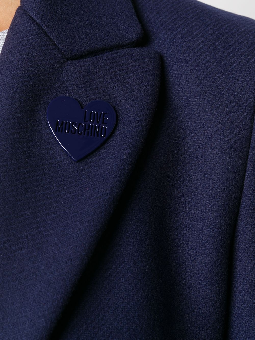 heart logo plaque coat - 5