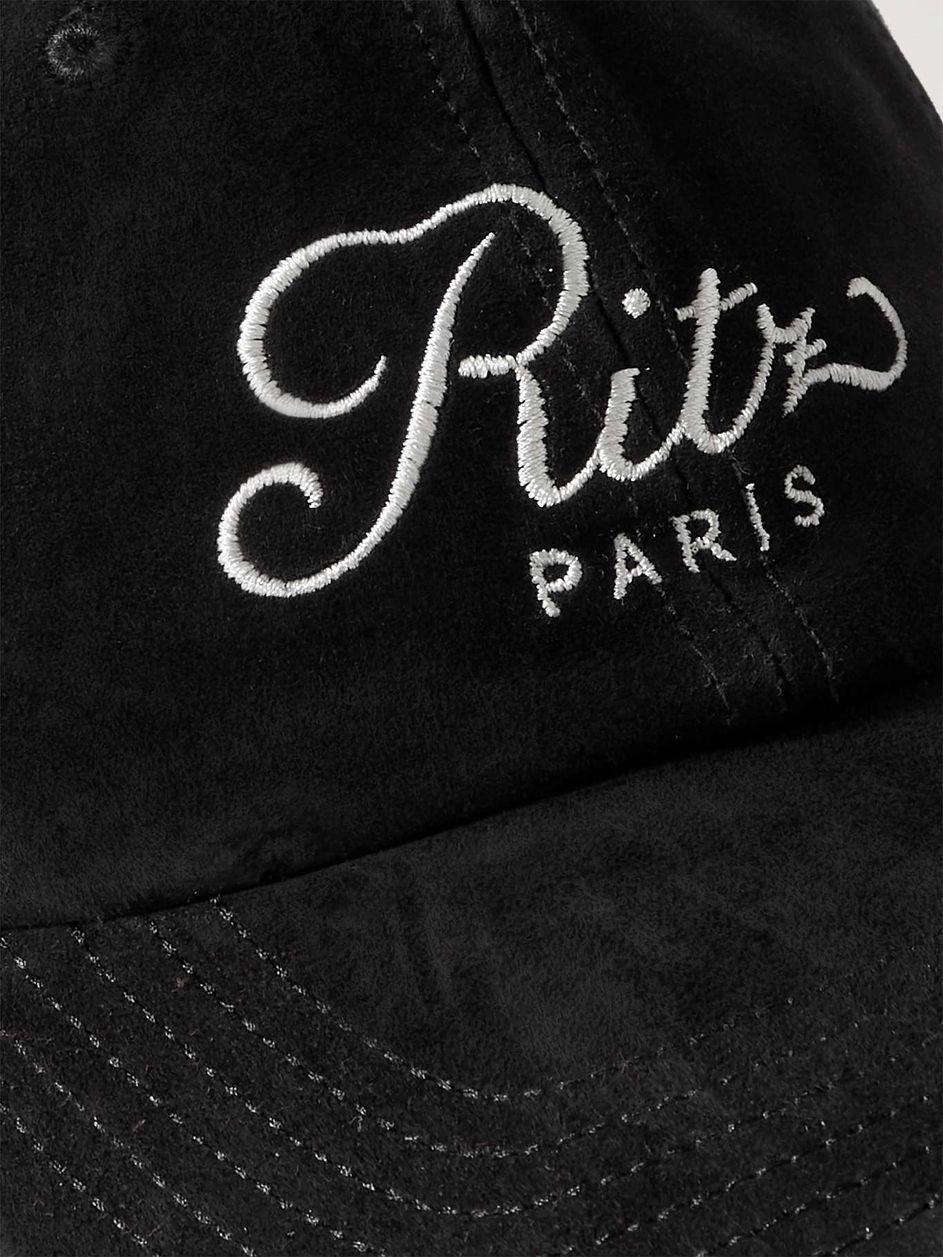 + Ritz Paris embroidered suede baseball cap - 4