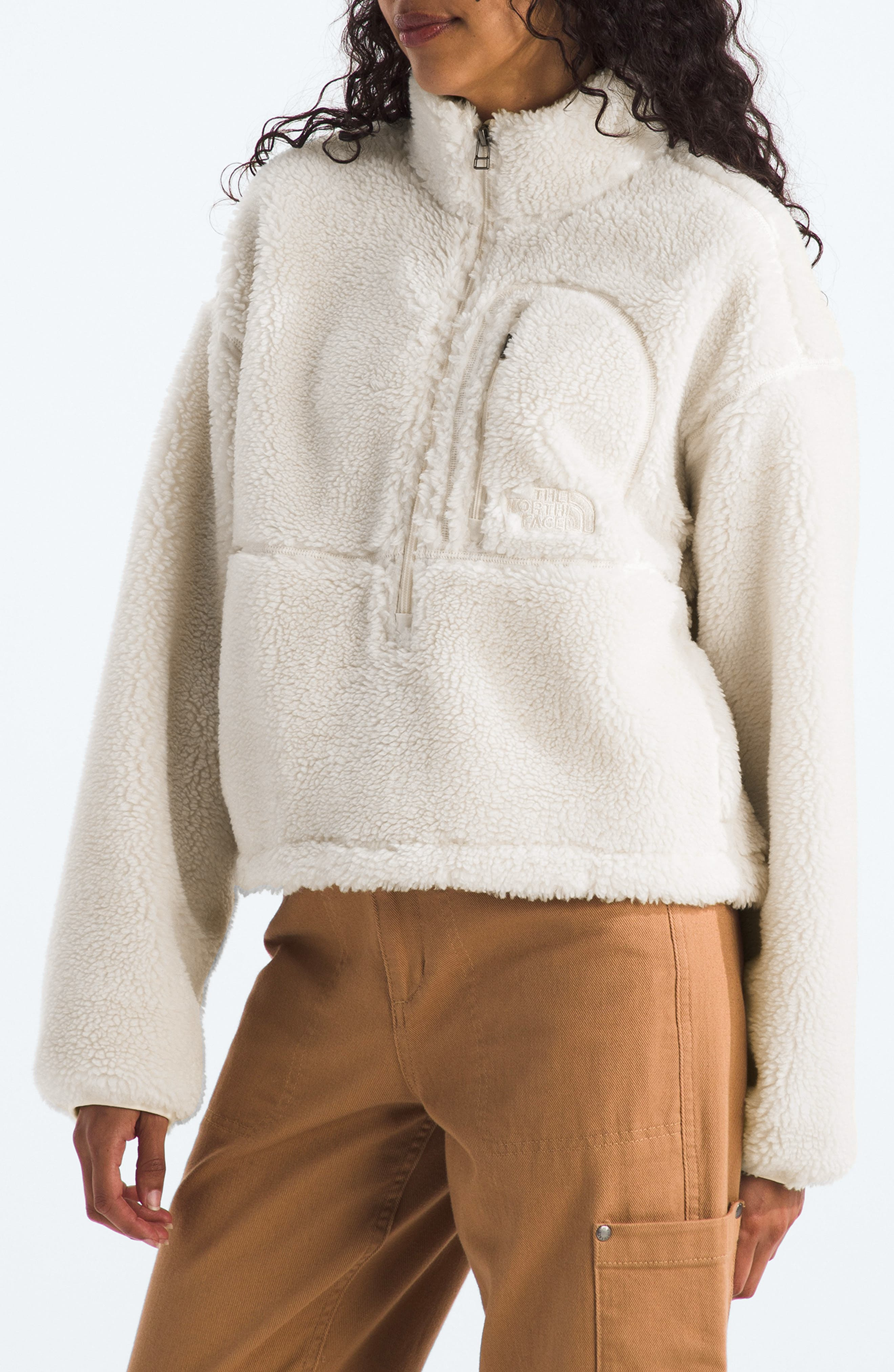 The North Face Extreme Pile Pullover in White Dune at Nordstrom - 3