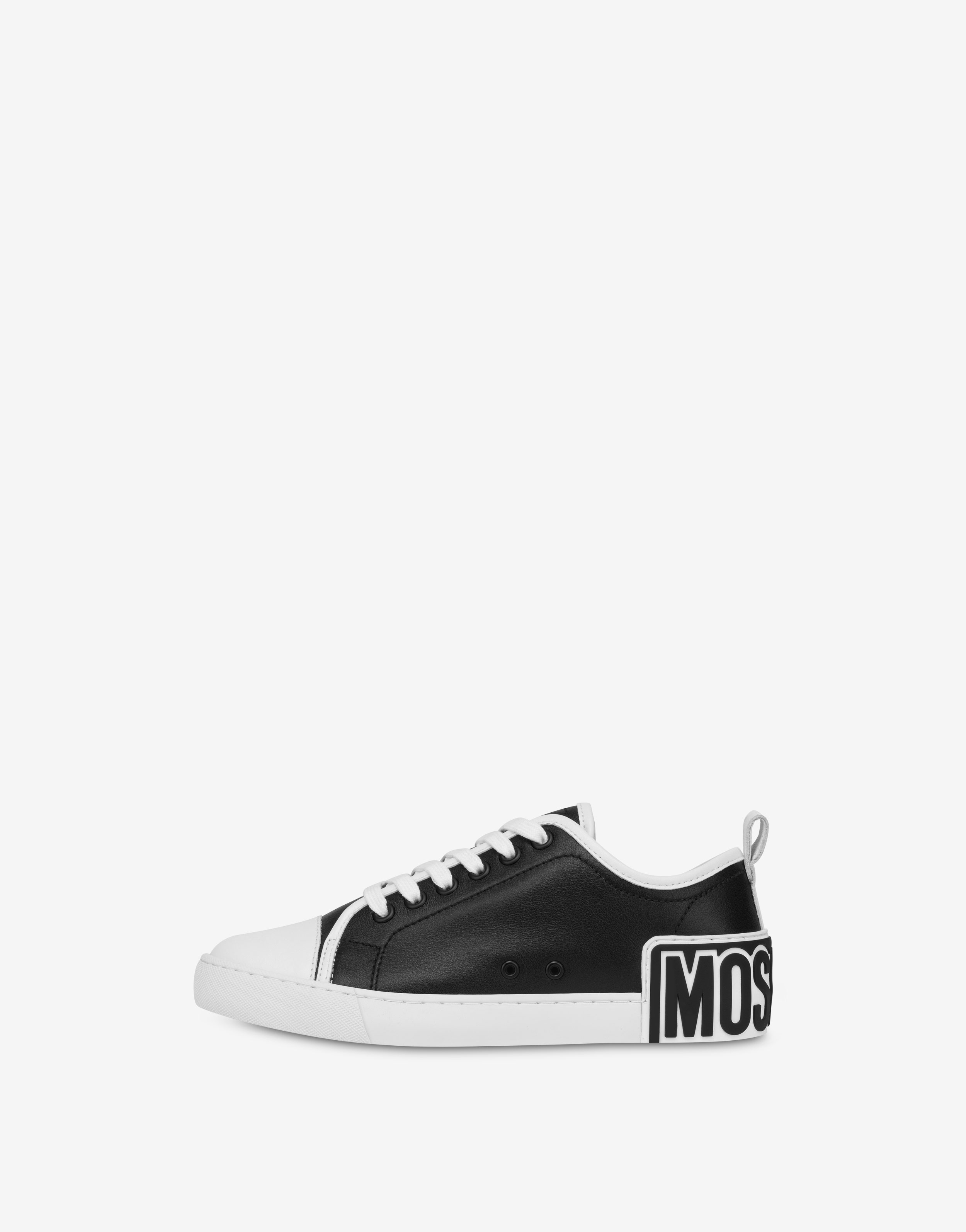MAXI LOGO CALFSKIN SNEAKERS - 2