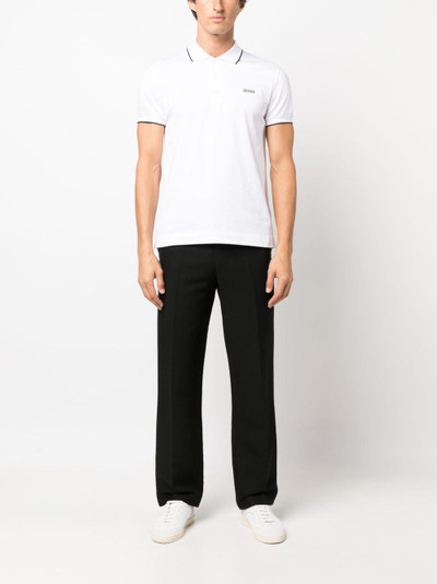 ZEGNA contrast-trim short-sleeve polo shirt outlook