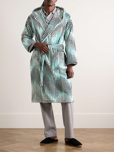Missoni Arpeggio Striped Cotton-Terry Hooded Robe outlook