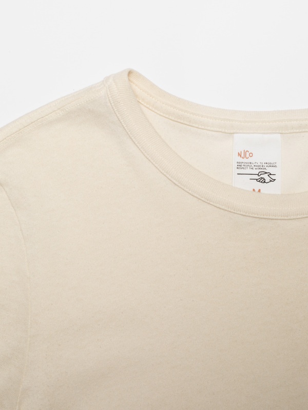 Ricky Embo Pocket T-Shirt Ecru - 3