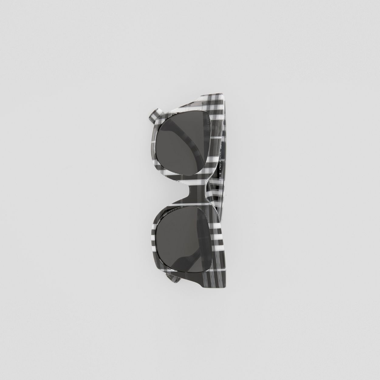 Check Bio-acetate Square Frame Sunglasses - 4