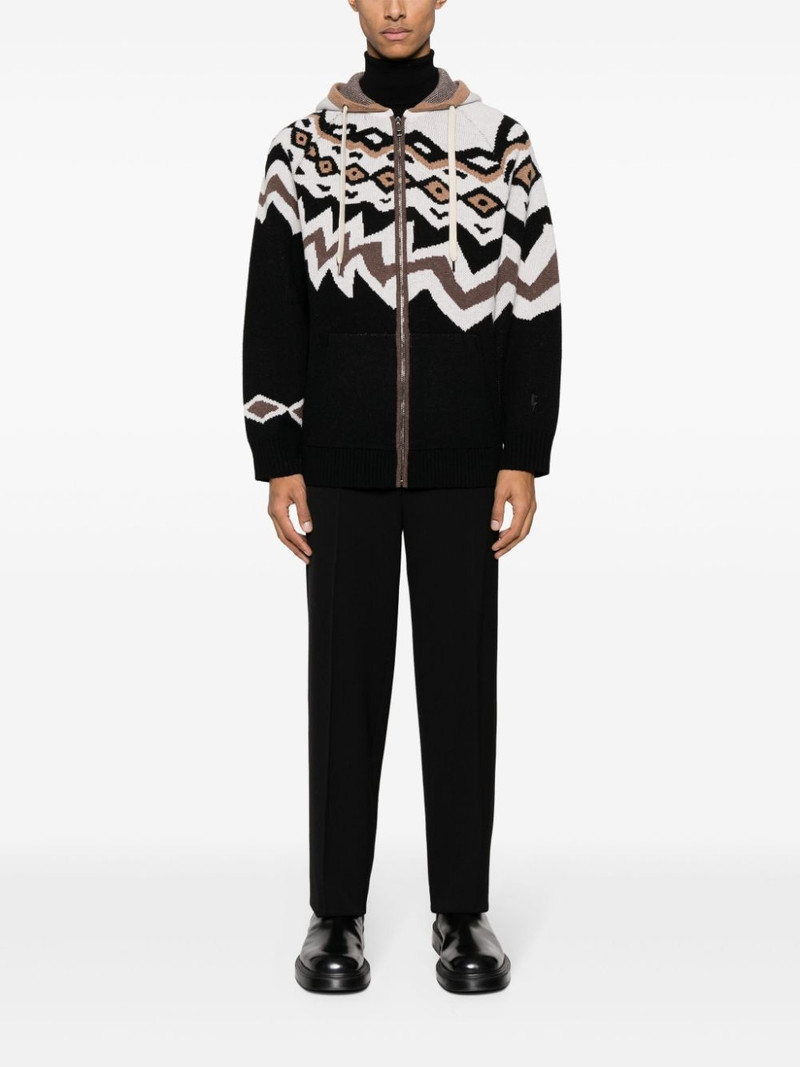 Neil Barrett Norway knitted hoodie outlook