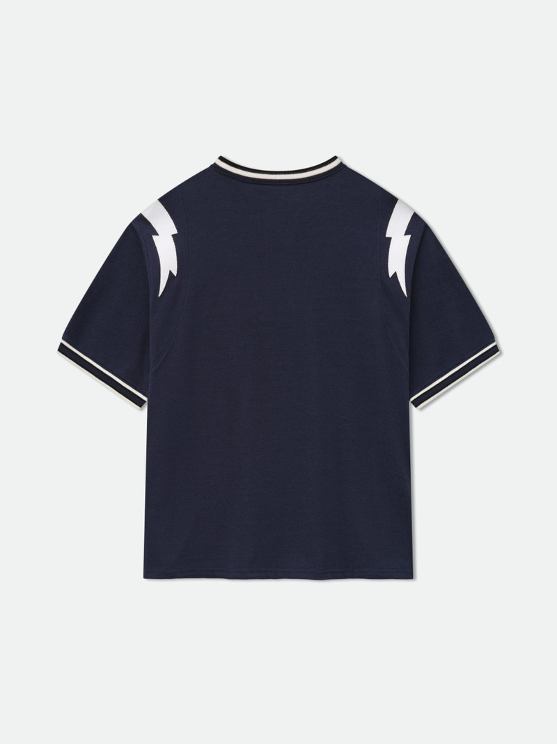 RHUDE LIGHTNING RINGER JERSEY TEE 3