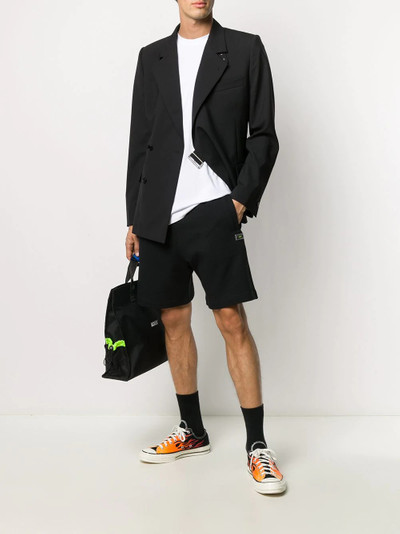 MSGM logo patch track shorts outlook