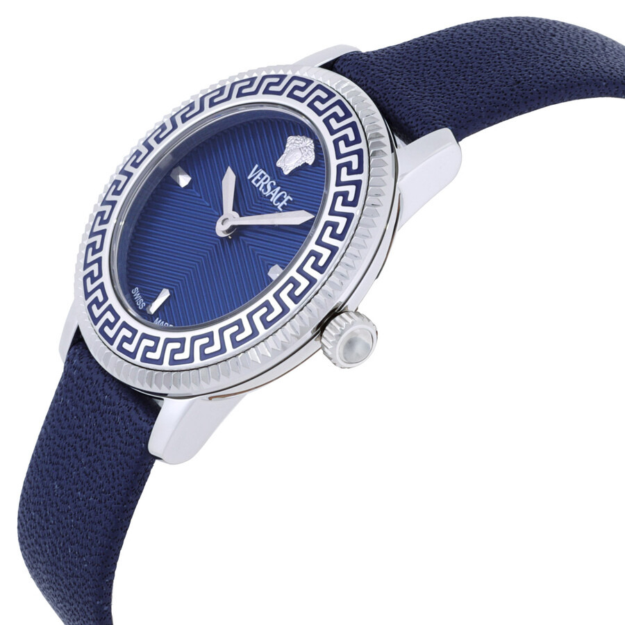 Versace V-Icon Quartz Blue Dial Ladies Watch VEUCA0124 - 2