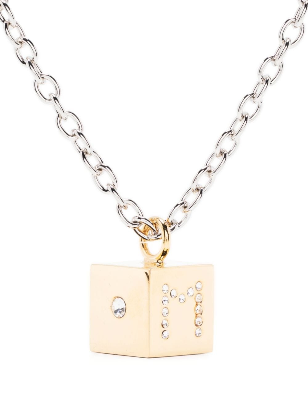 cube-pendant polished necklace - 1