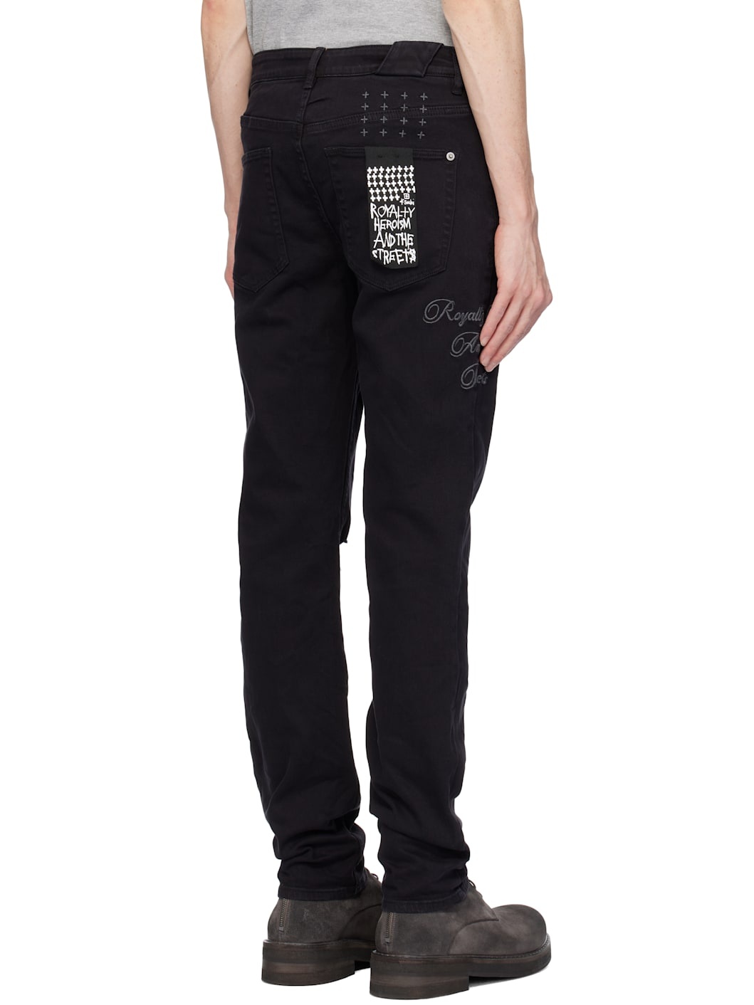 Black Chitch Ghosted Lock Up Jeans - 3