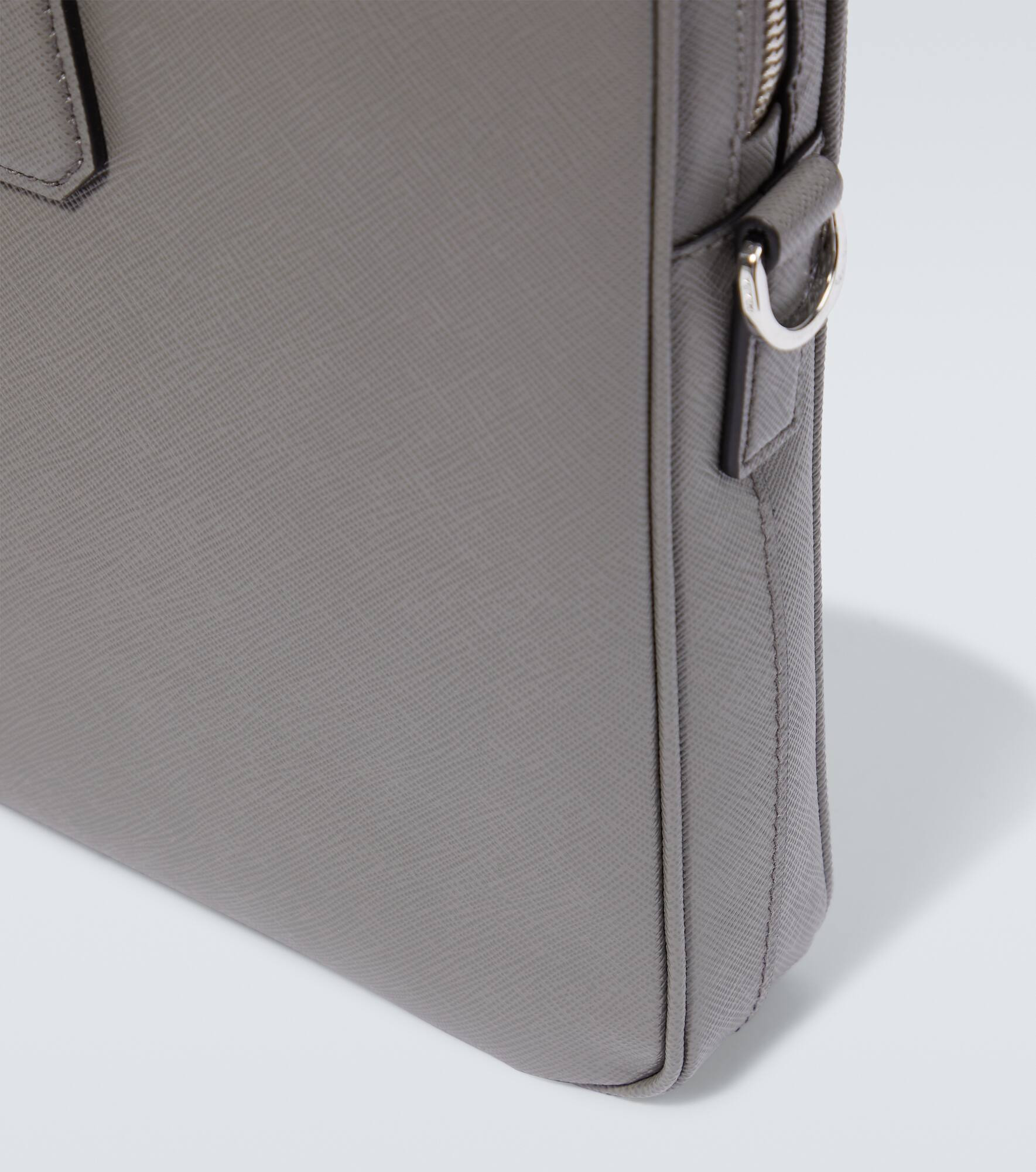 Saffiano leather briefcase - 7