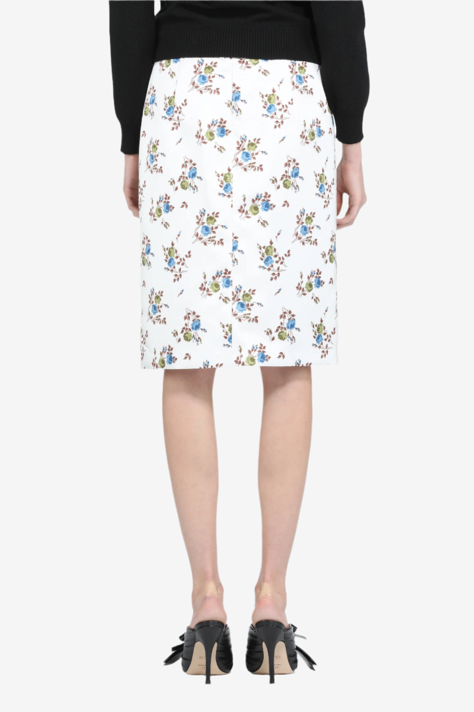PENCIL SKIRT WITH FLORAL PRINT - 2