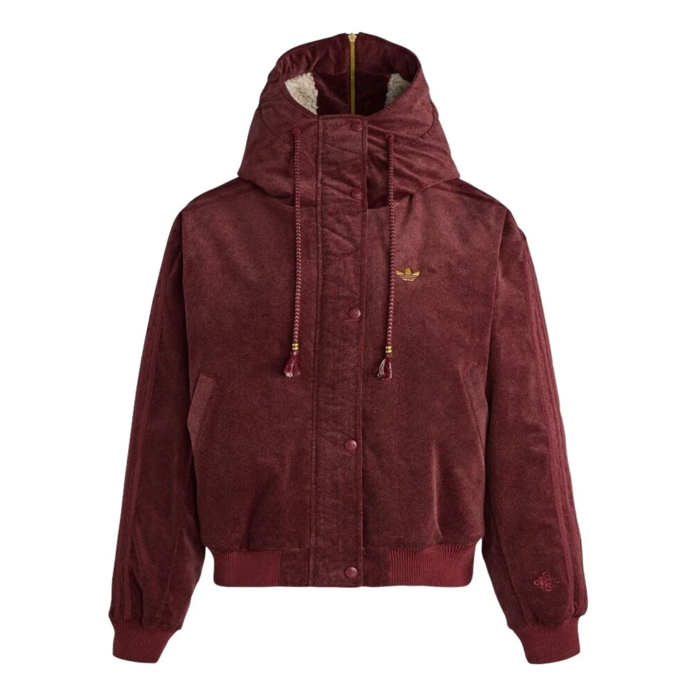 (WMNS) adidas LNY Jacket Padded 'Collegiate Burgundy' KT0723 - 1