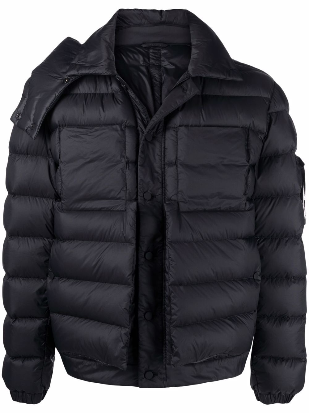 zipped padded jacket - 1