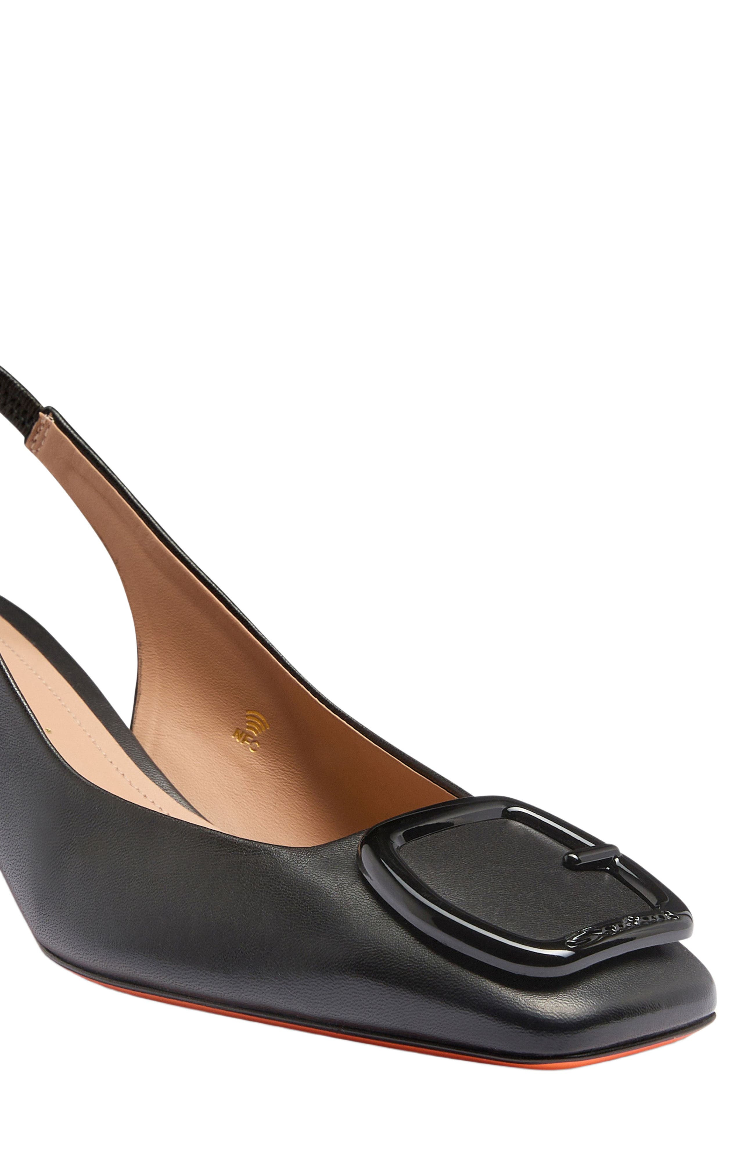 Santoni Women's mid-heel slingback in Black at Nordstrom - 5