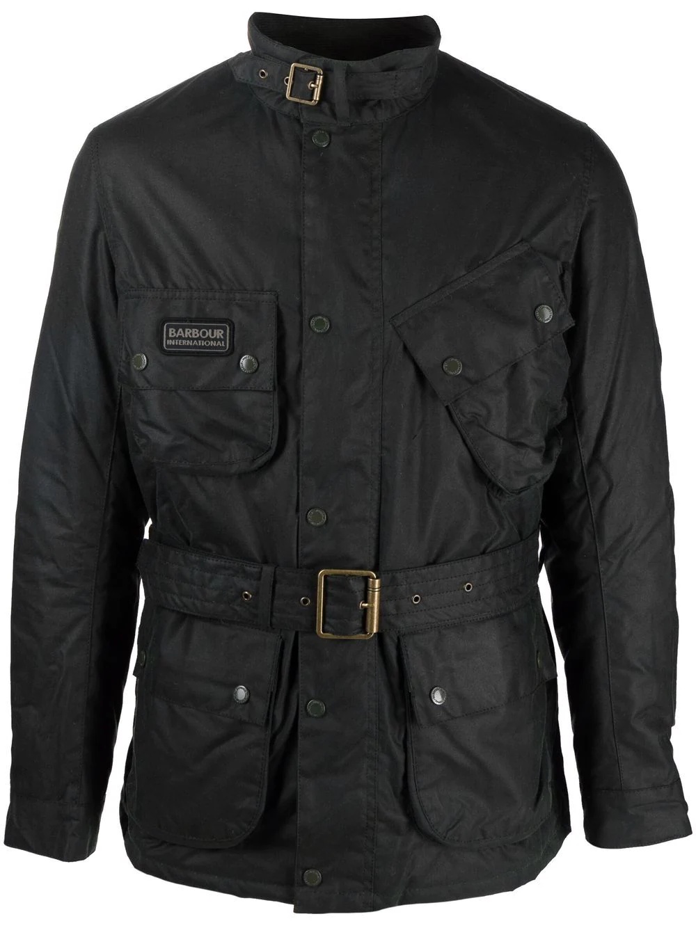 coated buckled windbreaker - 1