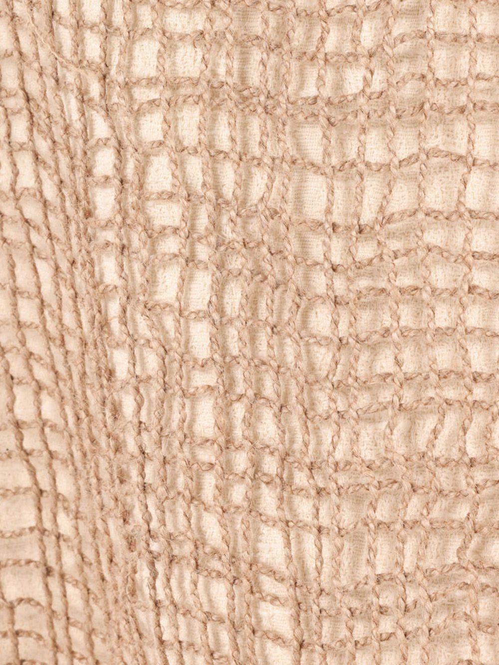 jute-panel trench coat - 7