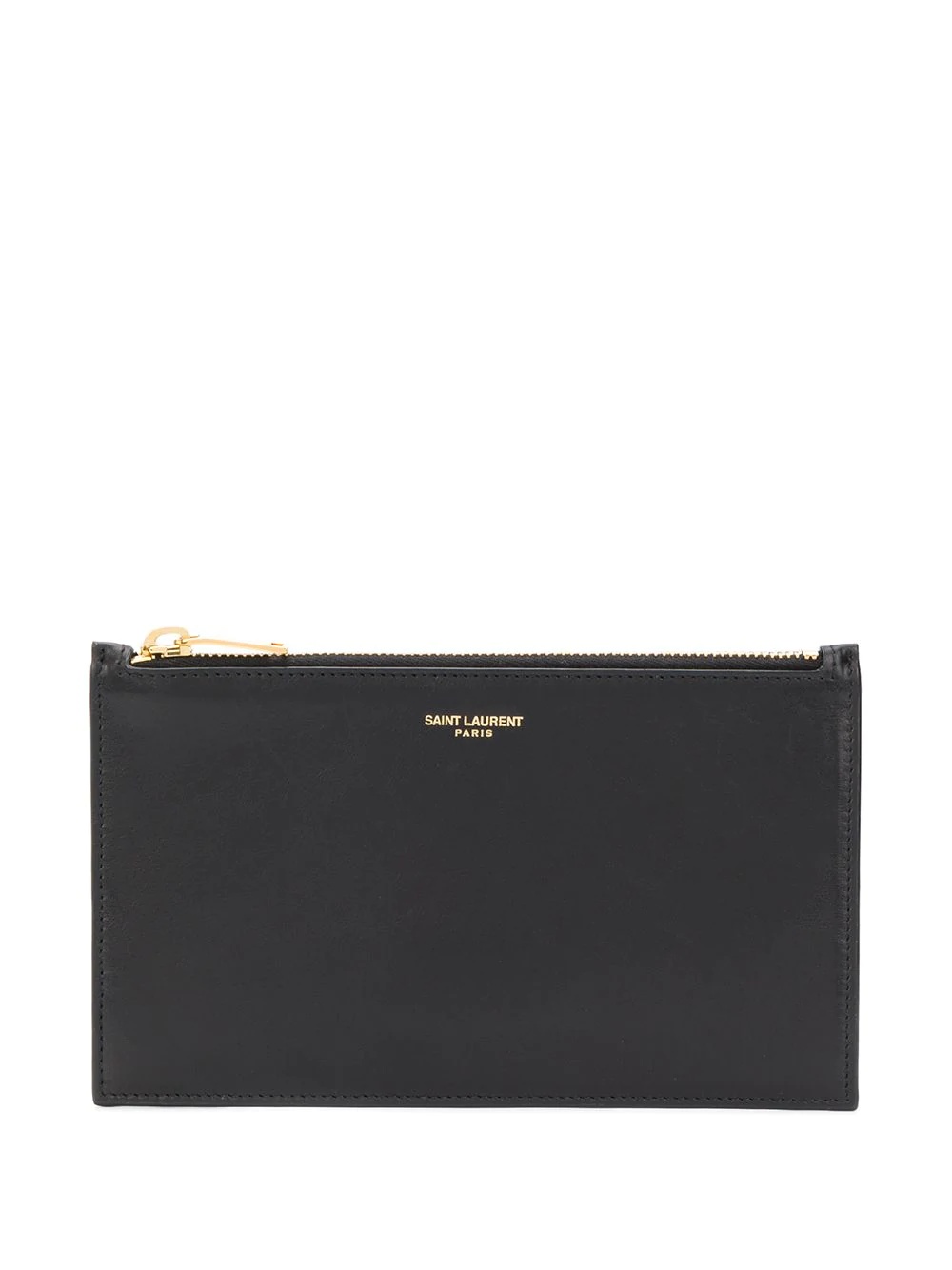 embossed logo clutch - 1