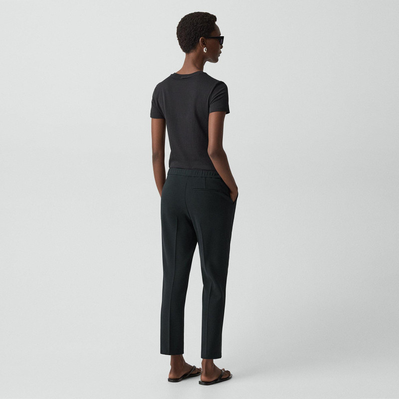 Theory Treeca Pull-On Pant in Admiral Crepe outlook