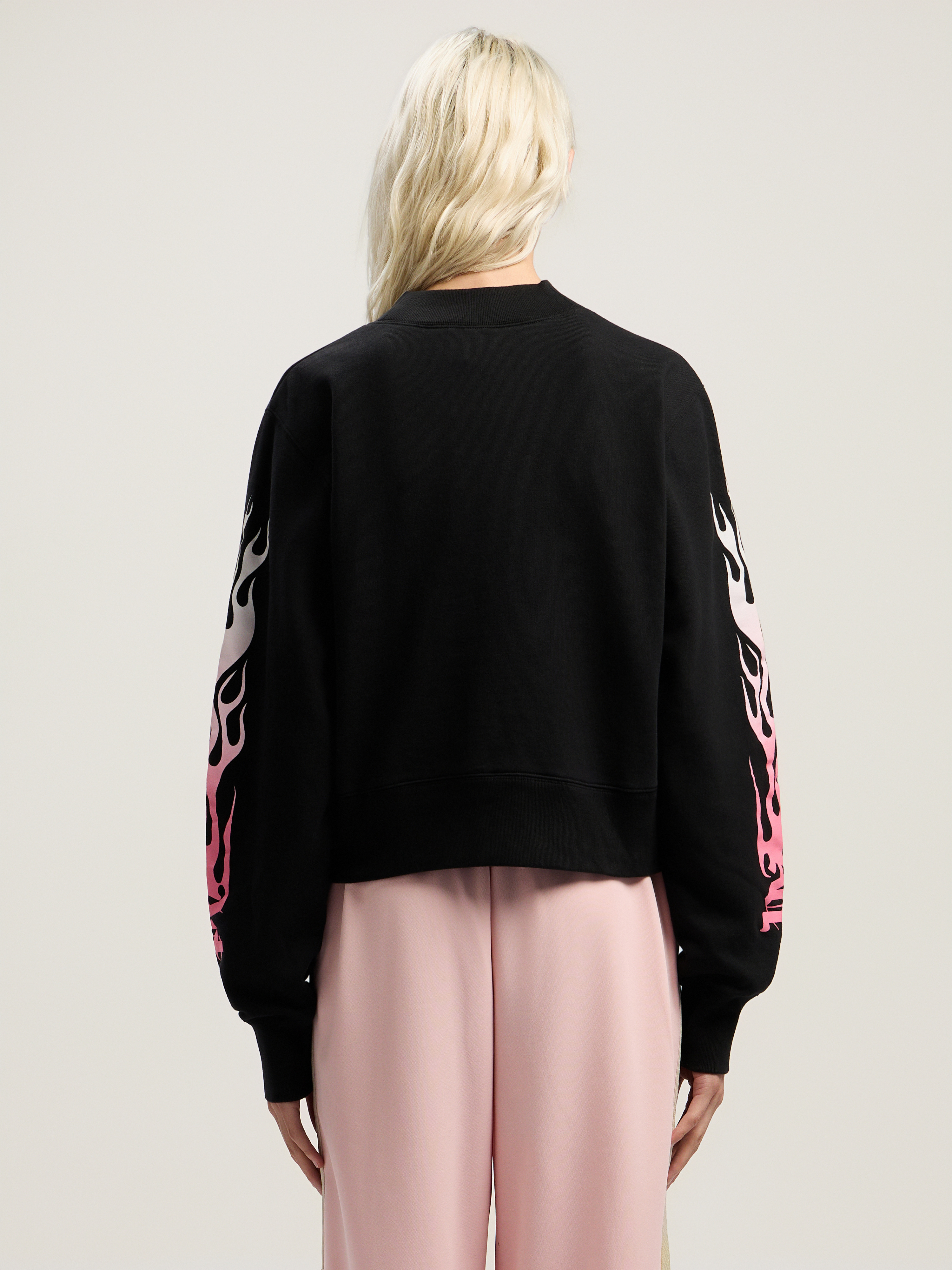 Flames Fitted Crew Sweatshirt - 4