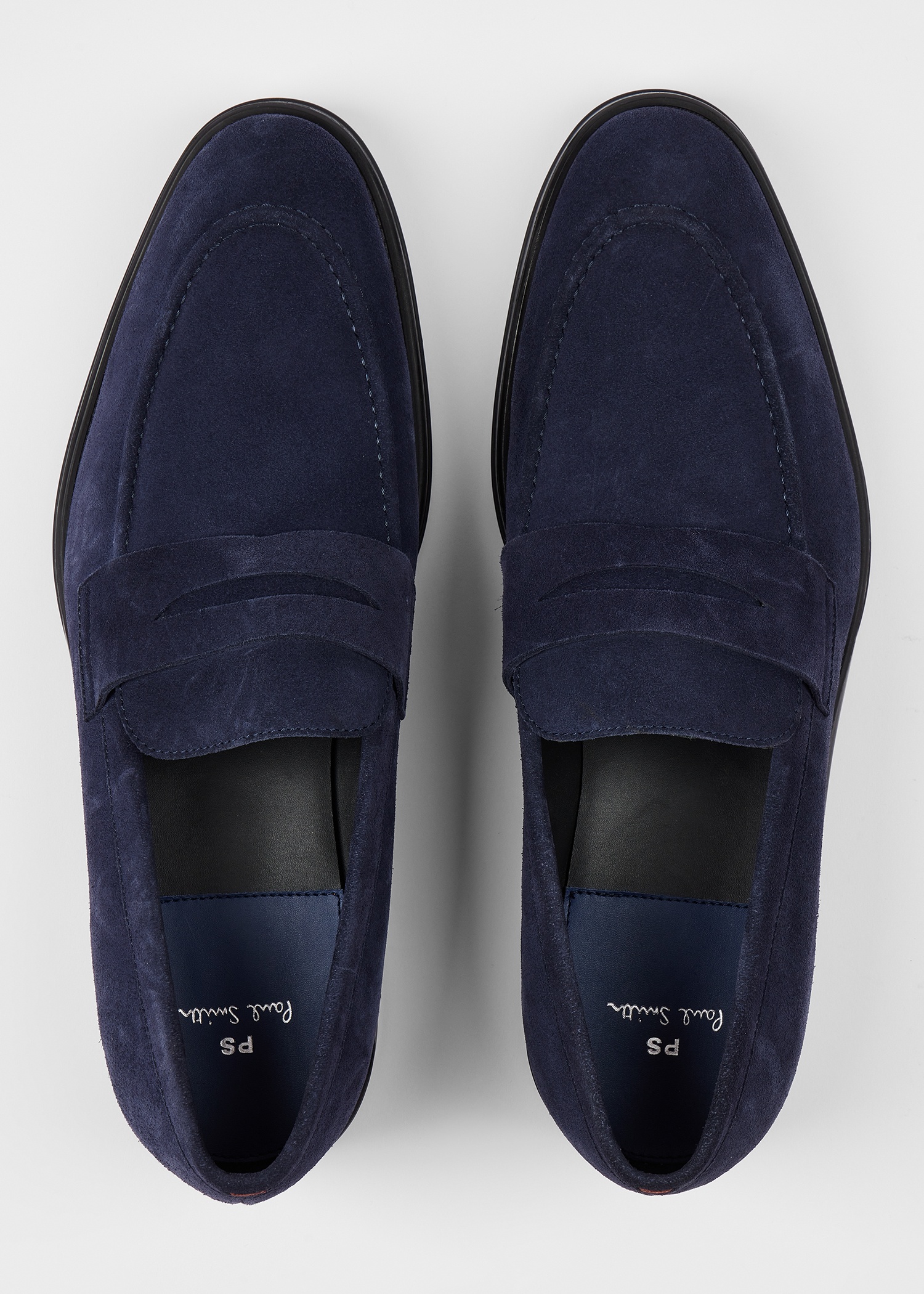 Navy Suede 'Pierce' Loafers - 3