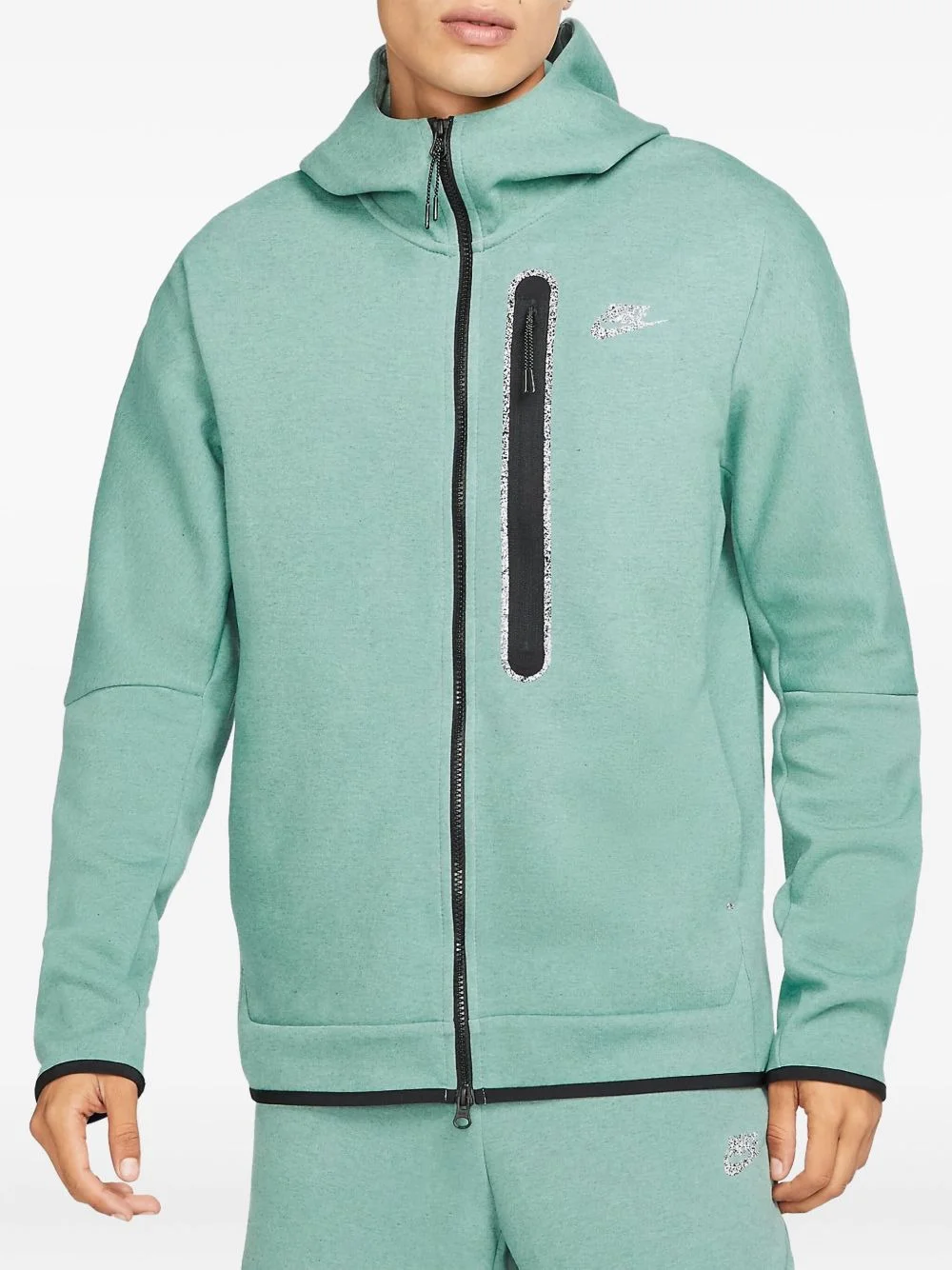 Nike Sportswear 기술 소매 가득 차있 지퍼 Hoodie 'Bicoastal Heather' DD4688-361 - 1