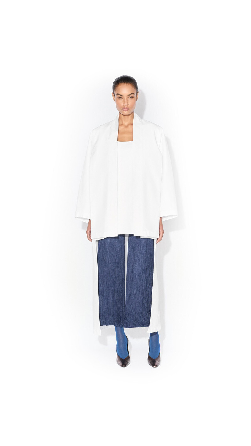 ASYMMETRIC POPLIN COAT 2