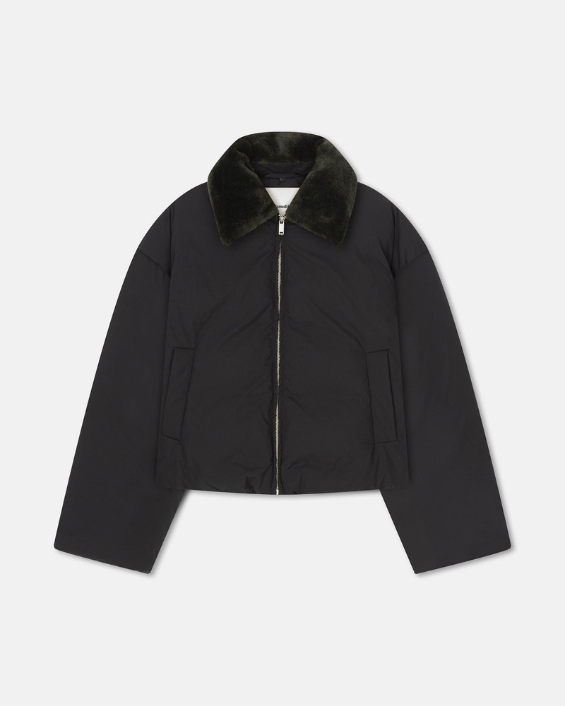Faux Fur and Tech Nylon Jacket 1