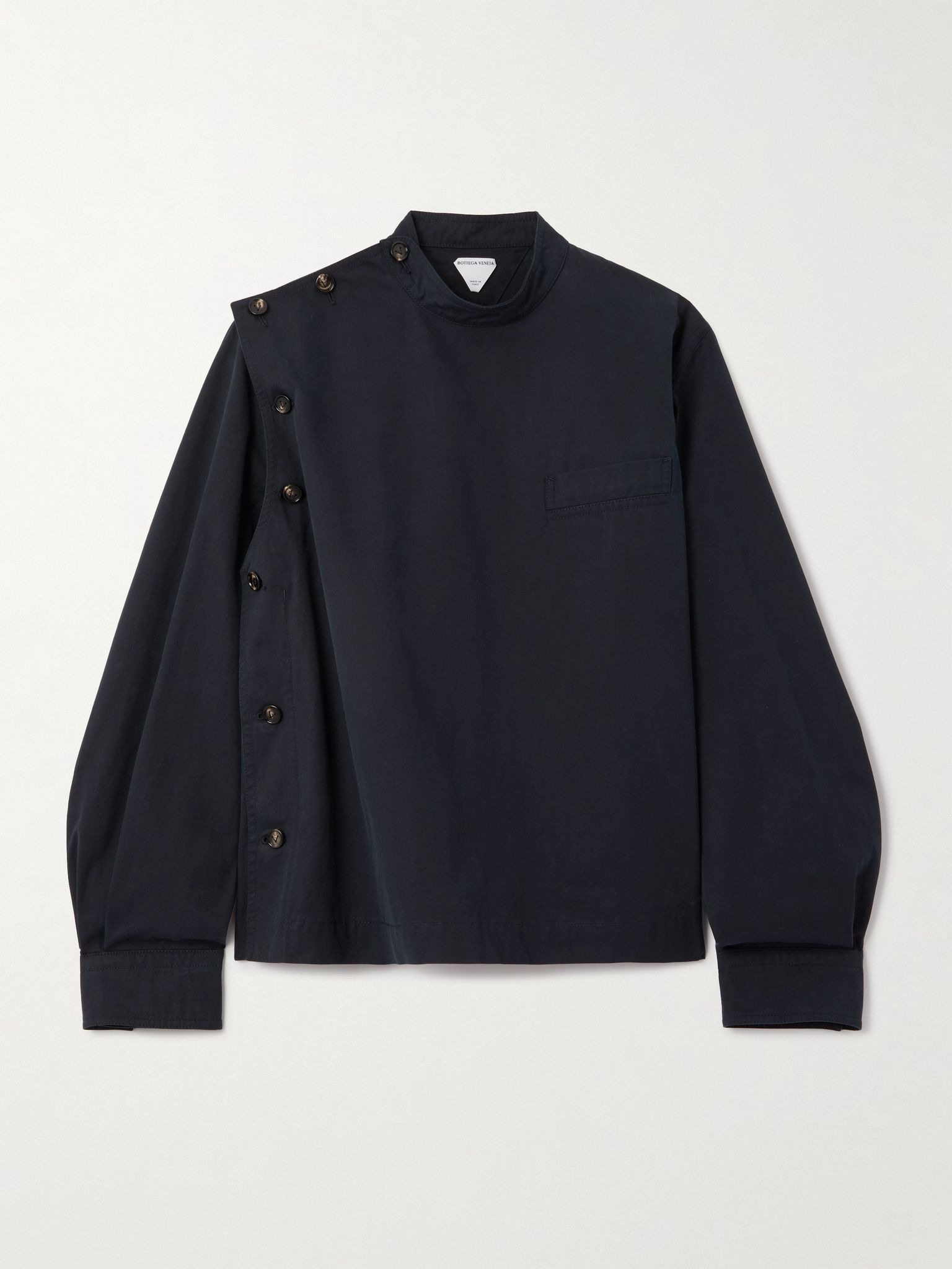 Cotton-twill blouse Midnight blue - 1