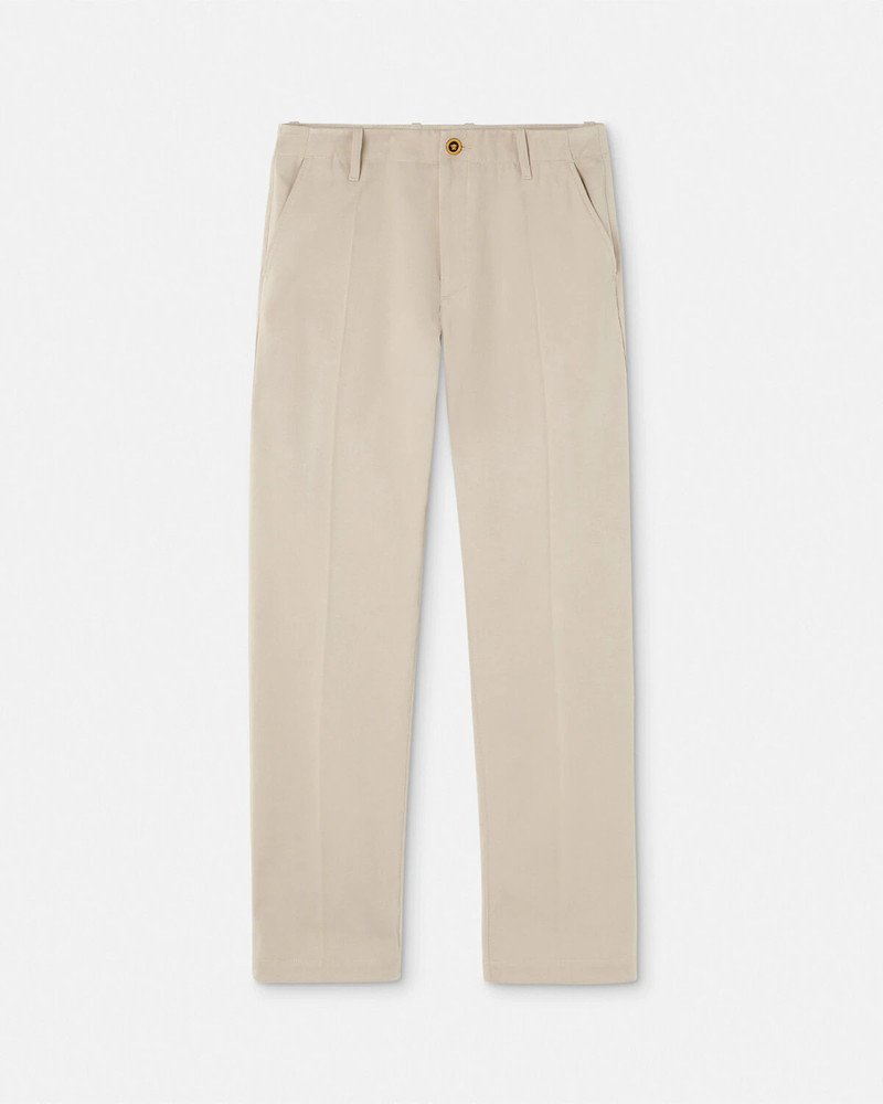 Embroidered Logo Gabardine Pants 1