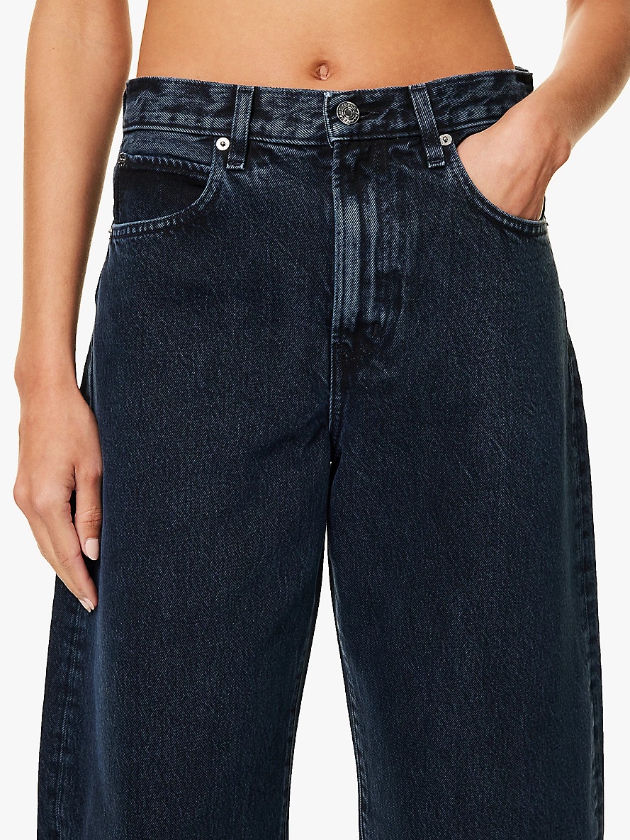 Baggy Bubble barrel-leg high-rise jeans - 5