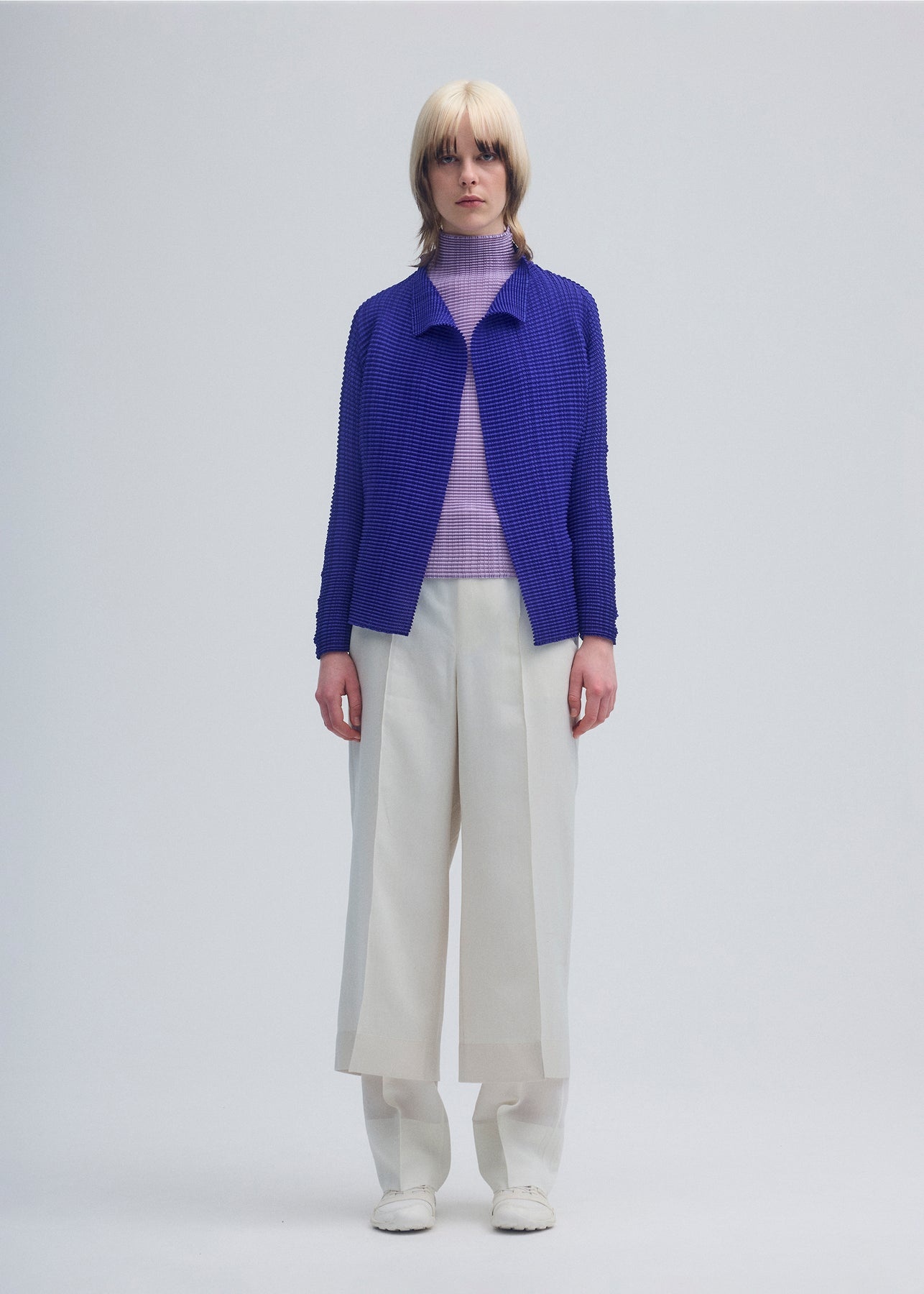 WOOLY PLEATS-48 CARDIGAN - 2