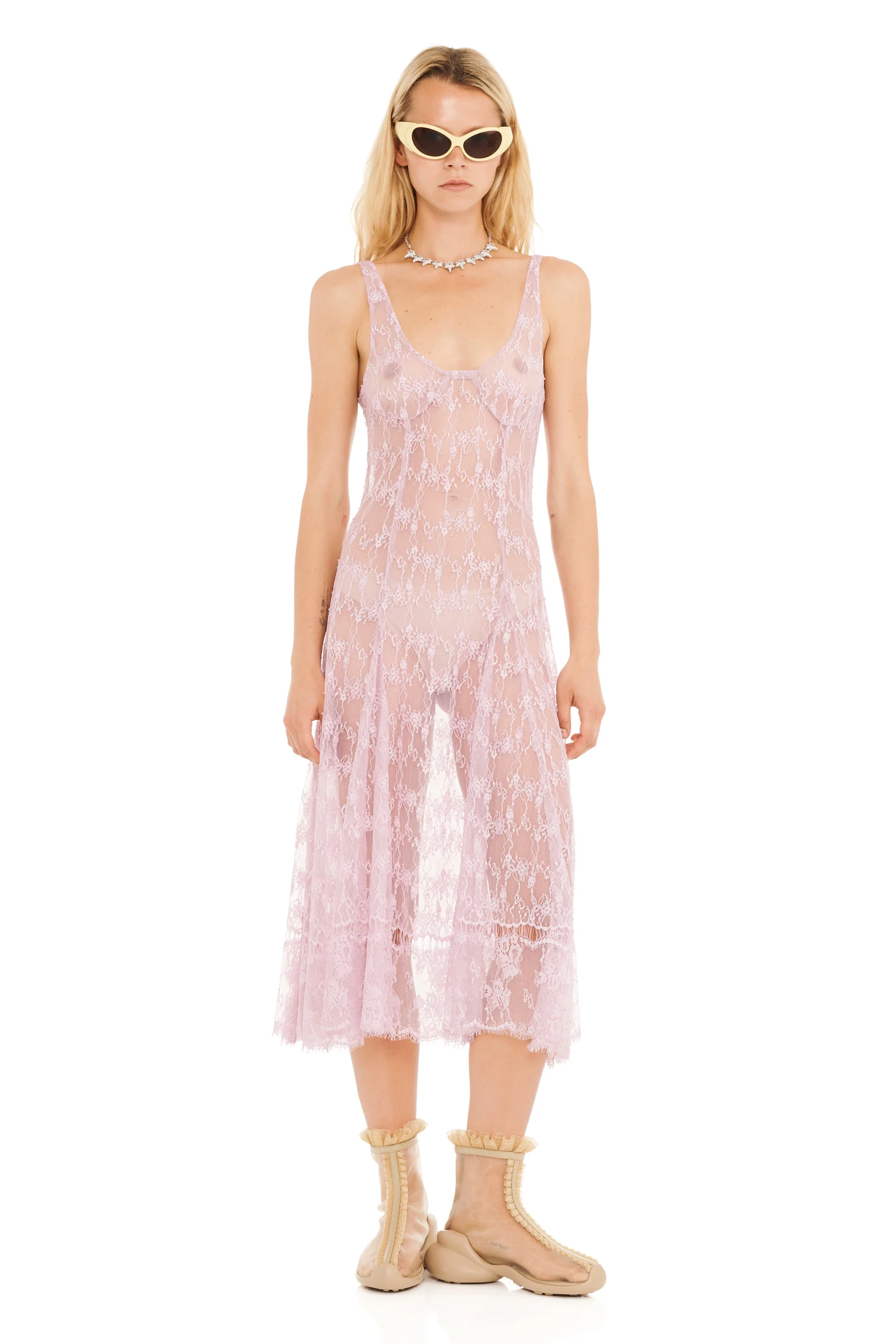 MAUVE PAMELA DRESS - 1