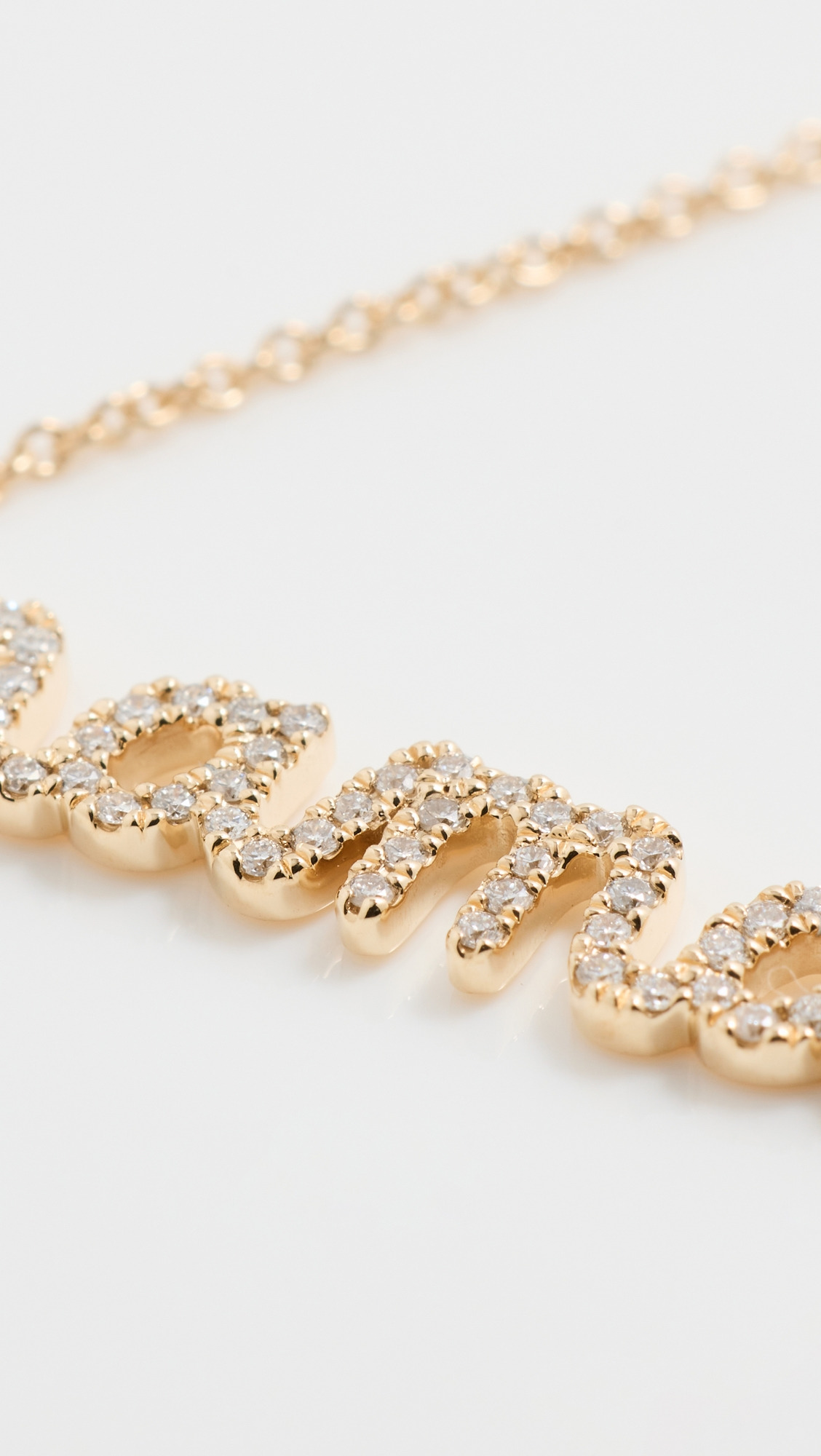14k Mama Script Necklace - 3