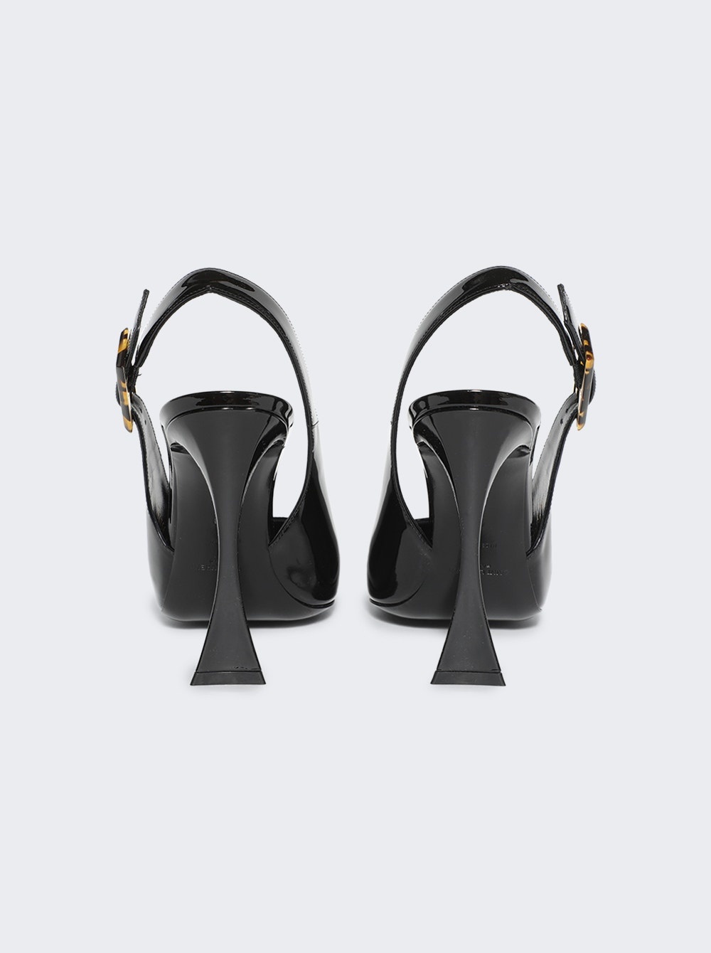 Patent Leather Dune Slingback Pumps Black - 4