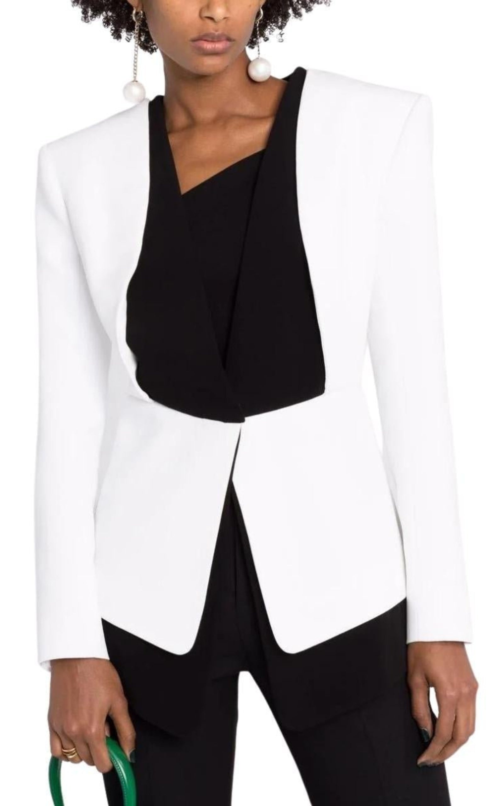 Two-tone Crepe Blazer - 5